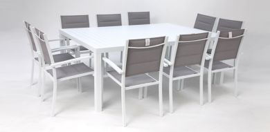 Queensville 11pc Dining Setting - White