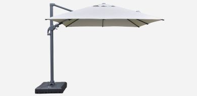 Amalfi 3x3m Cantilever Umbrella - Light Grey