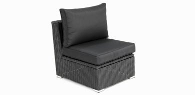 Amani Storage Centre Chair - Black Charcoal
