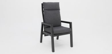 Athena Chair Anthracite XN2058 dark grey cushion
