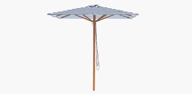 Billy Fresh 2m Timber-Look Aluminium Bahamas Umbrella - Navy