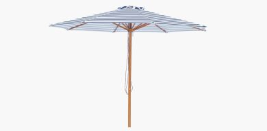 Billy Fresh 3m Timber-Look Aluminium Bahamas Umbrella - Navy
