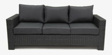 Banksia 3 Seat Sofa - Black Charcoal