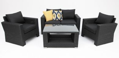 Banksia 211 Lounge Setting - Black Charcoal