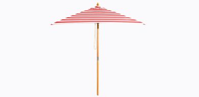 Billy Fresh 2m Bamboo Monte Carlo Umbrella - Red