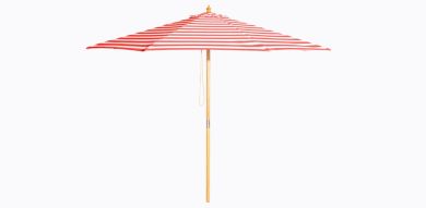 Billy Fresh 3m Bamboo Monte Carlo Umbrella - Red