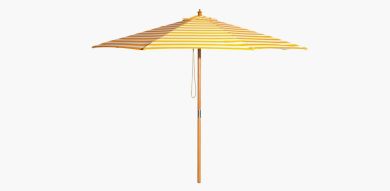 Billy Fresh 3m Bamboo Sunny Marbella Umbrella - Yellow