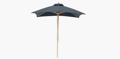 Billy Fresh 2m Bamboo Umbrella - Solid Black