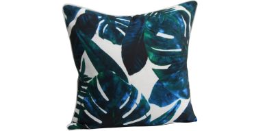 Blue Monstera Outdoor Cushion 45x545cm