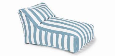 Chill Out Turquoise and White stripe beanbag
