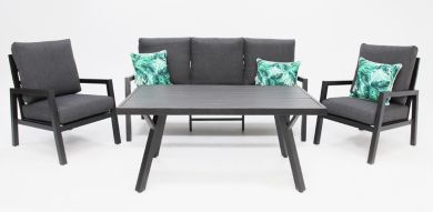 Colette 4pc Lounge Setting - Anthracite