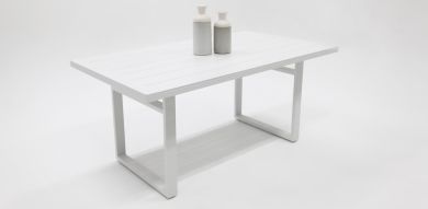 Dallas 150cm Lounge Dining Table - White
