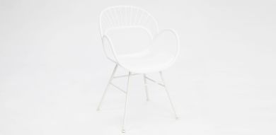 Fantail Dining Chair - White