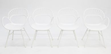Fantail Dining Chair 4pc - White