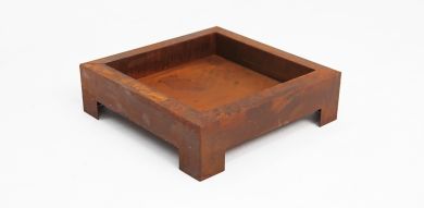 Square Fire Pit Rust Small
