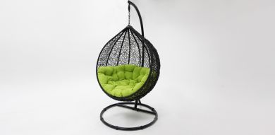 Kakadu Pod Chair - Black/Green