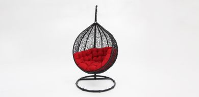 Kakadu Pod Chair - Black/Red