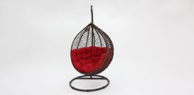 Kakadu Pod Chair - Brown/Red