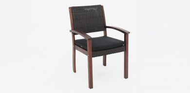 Kingswood timber / wicker chair