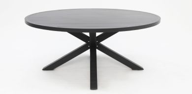 Matzo 173cm Round Dining Table - Gunmetal