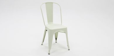 Paris Tolix Chair - Cream