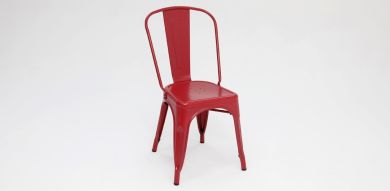 Paris Tolix Chair - Red