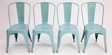 Paris Tolix Chair 4pc - Mint