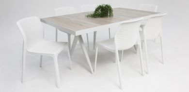 Serenity Bailey Armless 7pc Dining Setting