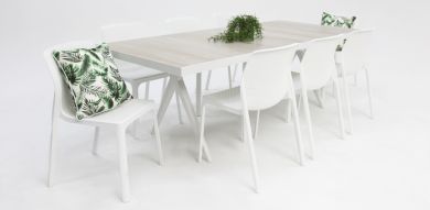 Serenity Bailey Armless 9pc Dining Setting