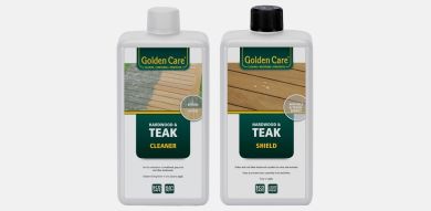 Golden Care Teak Cleaner and Teak Shield Pack
