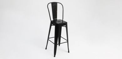 Tolix Bar Chair - Black