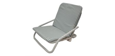 Sage Green and White Stripe Beach Chair