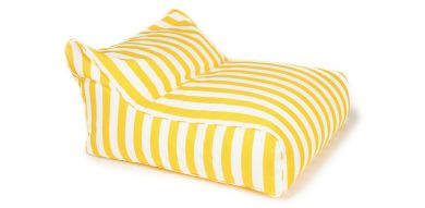 Hang Out NEW Yellow + White Stripe Outdor Beanb