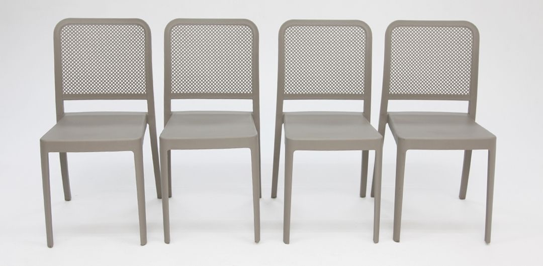 Evelyn Dining Chair 4pc - Sand