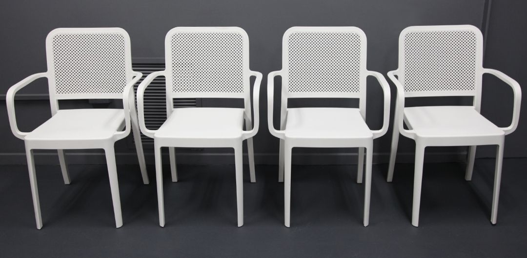 Madeline Dining Chair 4pc - White
